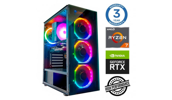 INTOP Ryzen 7 5700X 32GB 250SSD M.2 NVME RTX5060Ti 8GB no-OS