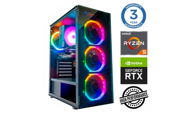 INTOP Ryzen 5 5600X 16GB 1TB SSD M.2 NVME+2TB RTX5060Ti 8GB no-OS