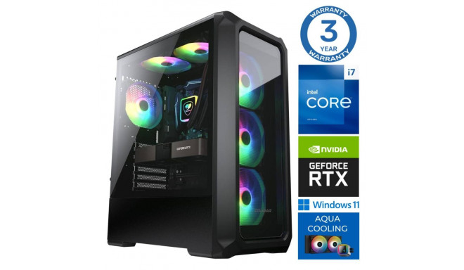 INTOP AQUA i7-14700F 32GB DDR5 500SSD M.2 NVME+2TB RTX5060Ti 8GB WIN11Pro