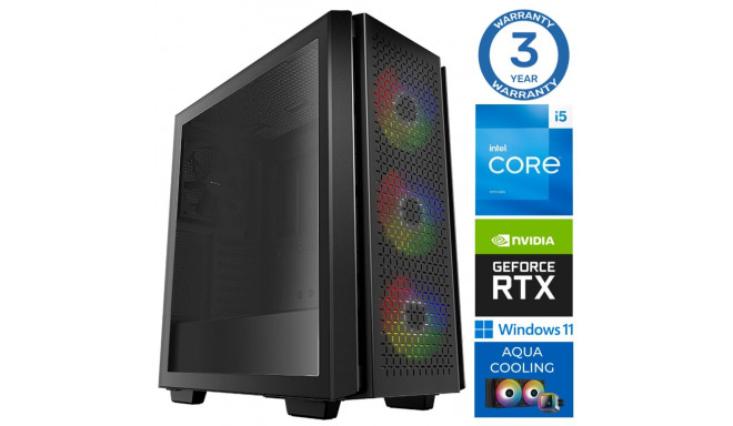 INTOP AQUA i5-14400F 16GB DDR5 500SSD M.2 NVME+2TB RTX5060Ti 8GB WIN11