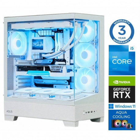 INTOP AQUA i5-14400F 32GB DDR5 1TB SSD M.2 NVME+2TB RTX5060 8GB WIN11