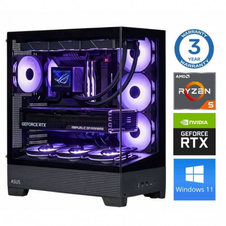 INTOP Ryzen 5 7500F 16GB DDR5 1TB SSD M.2 NVME RTX5060 8GB WIN11