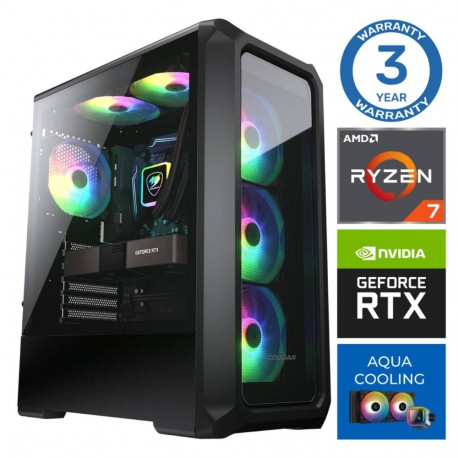 INTOP AQUA Ryzen 7 7700X 16GB DDR5 500SSD M.2 NVME+2TB RTX5060 8GB no-OS