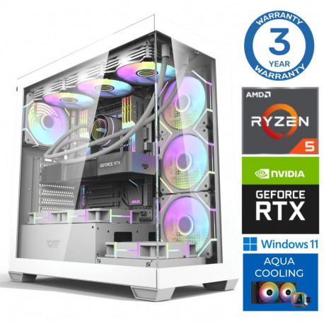 INTOP AQUA Ryzen 5 9600X 32GB DDR5 1TB SSD M.2 NVME+2TB RTX5060 8GB WIN11