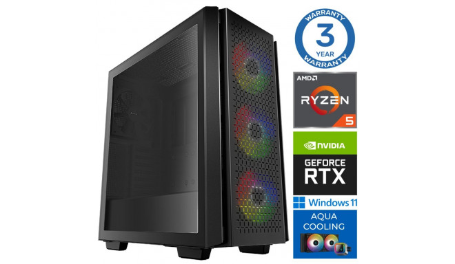 INTOP AQUA Ryzen 5 7600X 16GB DDR5 500SSD M.2 NVME RTX5060 8GB WIN11