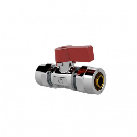 VALVE MINI FOR MULTILAYE TUBE 16X2MM RED