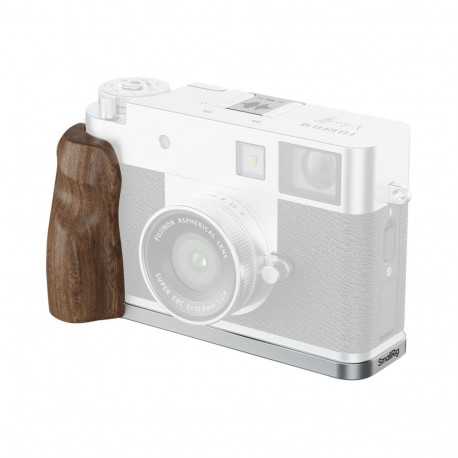SmallRig 5223 L-Shaped Mount Plate with Wooden Handle for FUJIFILM X half Silver