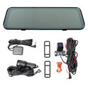 Car DVR camera PNI Voyager S2800 UHD 4K 170° built into the rearview mirror, 9.66 inch, IPS touchscr