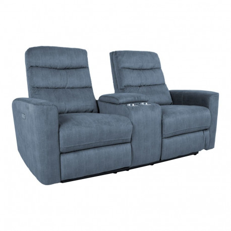 Diivan GASTON 2-kohaline elektriline recliner 182x85xH104cm, sinine