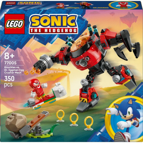 LEGO 77005 Sonic the Hedgehog Knuckles vs. Dr. Eggman's Egg Crusher Mech, construction toy