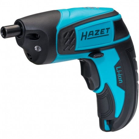 Hazet mini cordless screwdriver 9230B-1, 1/4 bits, including holster (blue/black, 7 pieces)