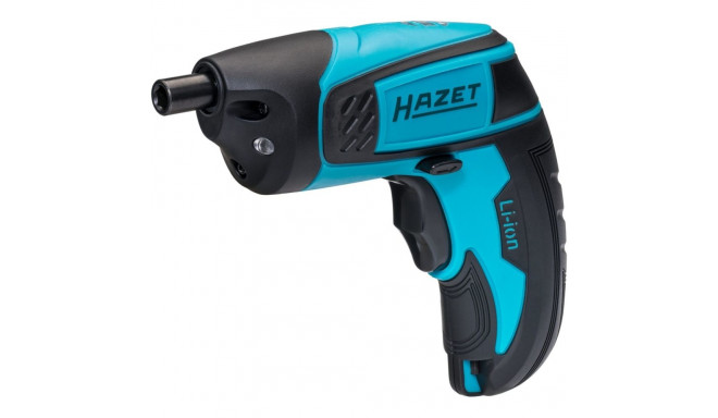 Hazet mini cordless screwdriver 9230B-1, 1/4 bits, including holster (blue/black, 7 pieces)