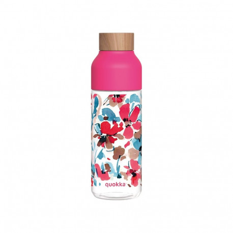 Quokka Ice - Butelka na wodę ecozen 720 ml (Red Flowers)