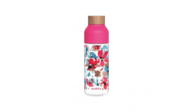 Quokka Ice - Butelka na wodę ecozen 720 ml (Red Flowers)