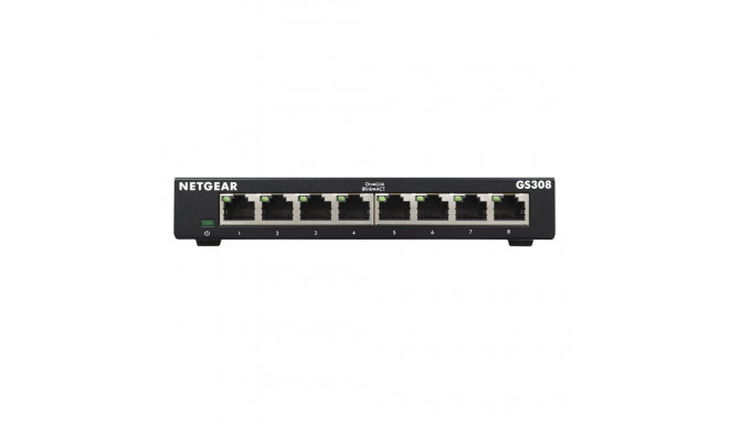 NETGEAR 8-portine gigabitine Etherneti haldamata lüliti GS308