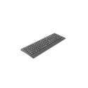 Natec Multimedia Keyboard BARRACUDA slim USB, US layout, black