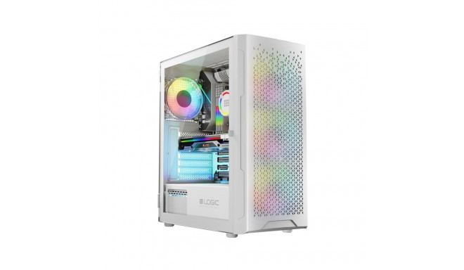 Logic arvutikorpus Aramis ARGB Midi USB 3.0, valge