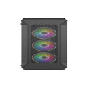 Genesis IRID 505 ARGB Pc case, Midi tower, 2xUSB 3.0, 2xUSB 2.0, 2x Jack, Black