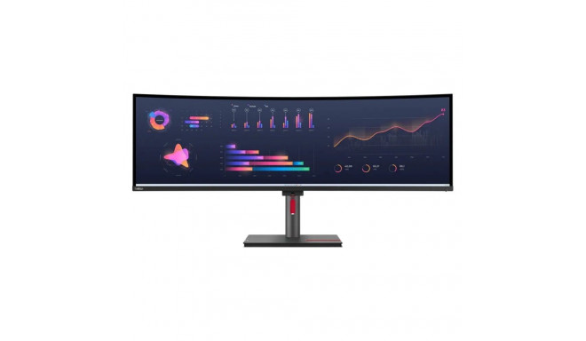 Lenovo ThinkVision P49w-30 49 ", IPS, 5120 x 1440, 32:9, 4 ms, 350 cd/m, Black, 1x Thunderbolt 4 Out