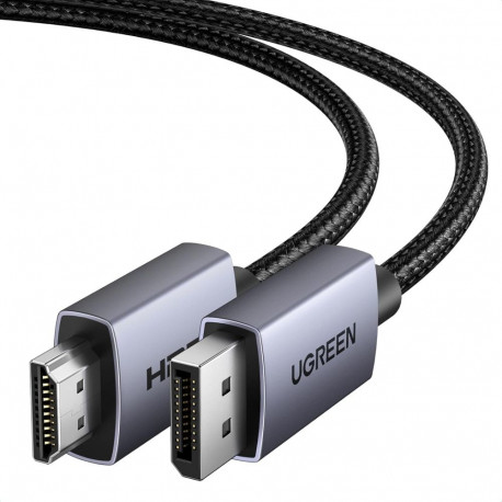 Kaabel DisplayPort (DP) isane - HDMI isane ühesuunaline 4K@30Hz 1m must DP125 UGREEN