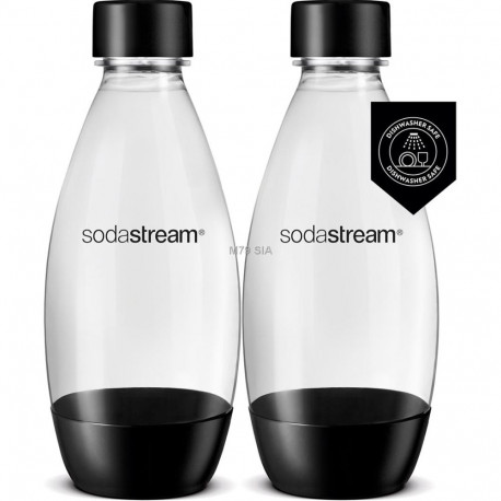 SODASTREAM 2x0.5L DWS BOTTLE Black (dishwasher safe) 7290116740157