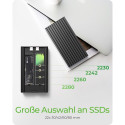 Geh. IcyBox USB 3.2 Gen2x2 Type-C 2-fach M.2 PCle NVMe