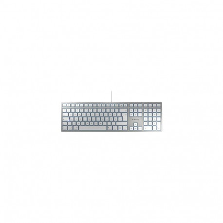CHERRY KC 6000 SLIM FOR MAC keyboard Office USB QWERTZ German Silver