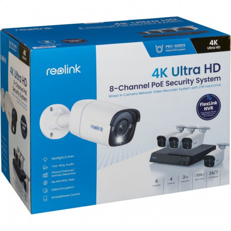 Reolink NVS8-8MB4 4K 8-Channel Camera System
