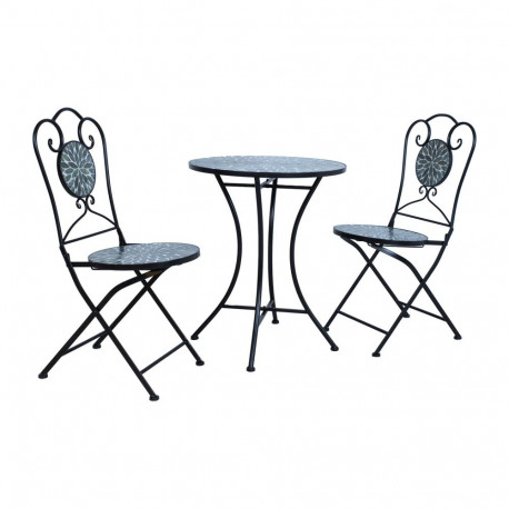 Rõdukomplekt MIRT laud ja 2 tooli, roheline