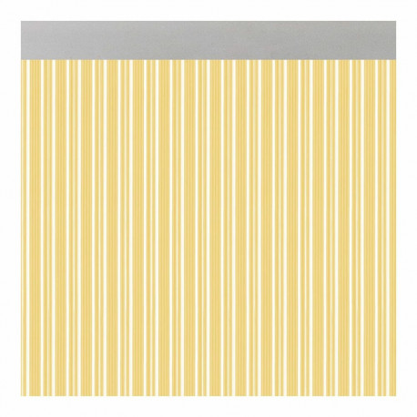 Kardin Acudam Ferrara Uksed Kollane Läbipaistev Välimus PVC Alumiinium 90 x 210 cm
