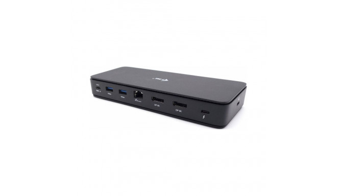 i-tec Thunderbolt4 2x Display Docking Station Gen3 7x USB, 2.5 GLAN PowerDelivery 92 W TB4 cable 1m