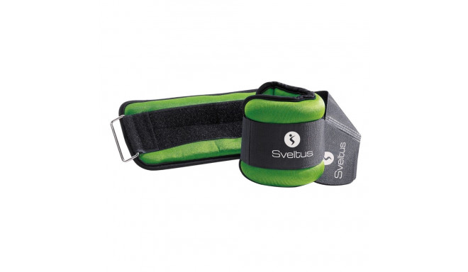 Lycra weighted cuffs SVELTUS VELTUS 0942 2x1kg black/green