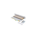 PATCH PANEL 12PORT 1U 10" CAT.6 FTP WITH CABLE ORGANIZER SHIELDED GREY LANBERG
