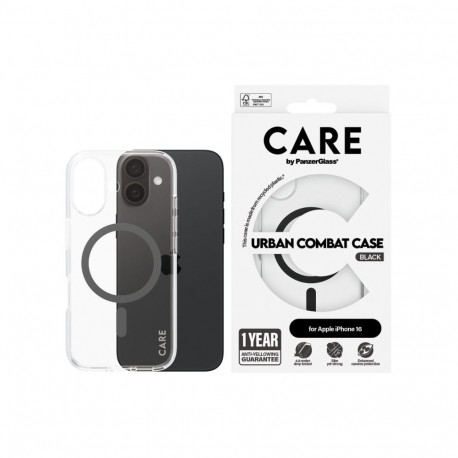 CARE Flagship ümbris | tagakaas | Apple | iPhone 16 | taaskasutatud plast | must | MagSafe