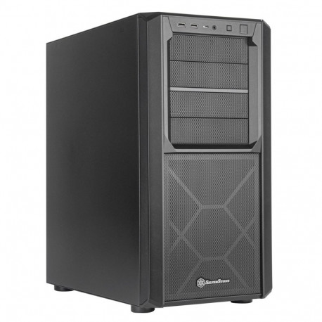 SilverStone arvutikorpus SETA D1 Midi Tower, must