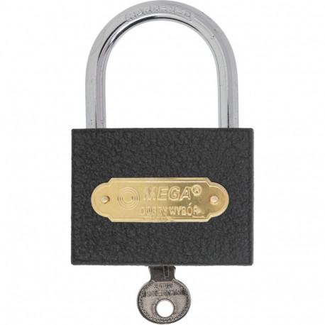 24463 Kłódka kabłąkowa żeliwna 63mm, Mega