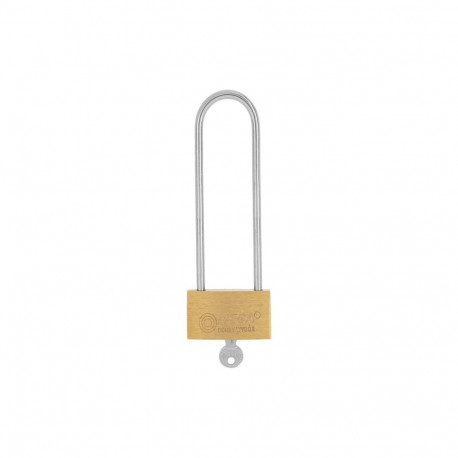 Kłódka mosiężna 40mm, długi kabłąk szt.1 skin pack