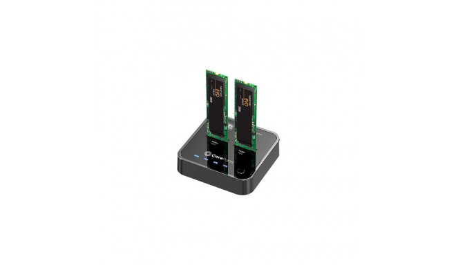 CoreParts MS-CLONER-SATA storage drive docking station USB 3.2 Gen 2 (3.1 Gen 2) Type-C Black