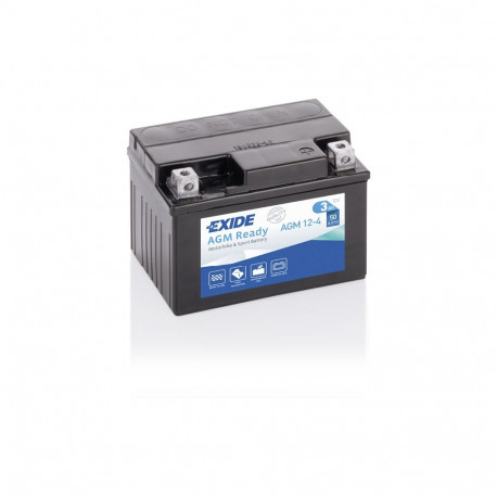 12V 3Ah AGM12-4 113x70x85-+ Exide