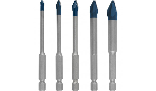 Bosch EXPERT HEX-9 HardCeramic Bits, 5pcs Set 4/5/6/8/10