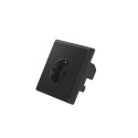 AC WALL SOCKET 230V WITH 2 USB PORT 2.1A, SCHUKO SOCKET BLACK LANBERG