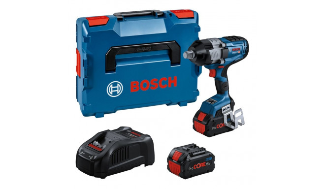 Bosch cordless impact wrench BITURBO GDS 18V-1600 HC Professional, 18Volt (blue/black, 2x battery Pr
