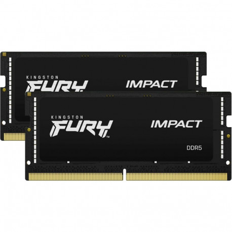 SO-DIMM mälumoodulid KF556S40IBK2-64 64GB DDR5-5600 2x32GB kahene komplekt Impact, must