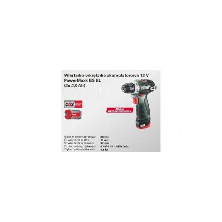 METABO WIERTARKO-WKRĘTARKA 12V 38Nm 2x2,0Ah BS BL 12