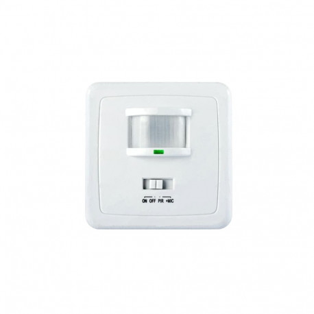 Czujnik ruchu i dźwięku PIR ścienny+mikrofon MCE18