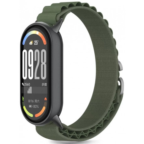 Tech-Protect kellarihm Nylon Pro Xiaomi Smart Band 8/9/10, army green