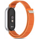 Tech-Protect kellarihm Nylon Strype Xiaomi Smart Band 8/9/10, oranž/hall