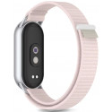 Tech-Protect watch strap Nylon Strype Xiaomi Smart Band 8/9/10, pink/grey