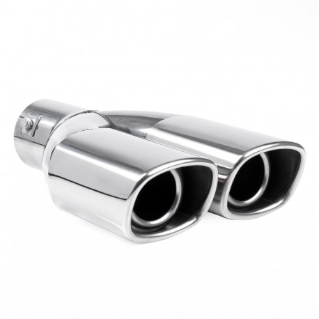 Summuti otsik duubel Ø43-62mm, kroom