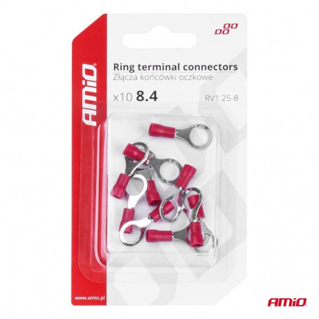 Silmühendused 10tk. 1.25-8mm2, punane